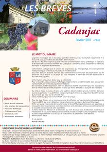Journal Municipal - Accueil - Ville de Cadaujac