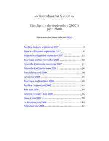 Sujets de baccalauréat, Suites numériques Année 2008