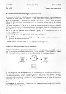 Architecture et utilisation des systèmes d exploitation 2003 Génie Informatique Université de Technologie de Belfort Montbéliard