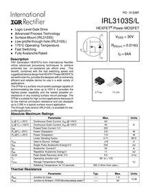 IRL3103S L HEXFET® Power MOSFET