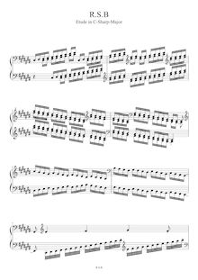 Partition No.4 en C sharp major, Etudes pour Piano, RSB