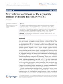 New sufficient conditions for the asymptotic stability of discrete time-delay systems