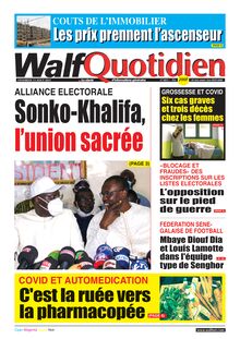 Walf Quotidien n°8815 - du Vendredi 13 août 2021