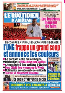 Le Quotidien d’Abidjan n°4026 - du lundi 27 septembre 2021