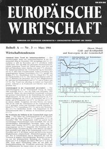 EUROPÄISCHE WIRTSCHAFT. Beiheft A â€” Nr. 3 â€” März 1984