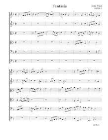Partition Fantasia, VdGS No.2 - partition complète (Tr Tr T T B B), fantaisies pour violes de gambe