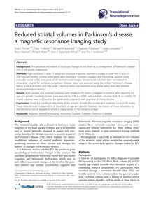 Reduced striatal volumes in Parkinson’s disease: a magnetic resonance imaging study