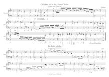 Partition BWV 722, 729, 732, 738 (Generalbass ausgesetzt nach Bachs Original, realisation based on original), choral préludes