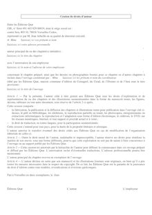 Formulaire de cession de droits aux Éditions Quæ
