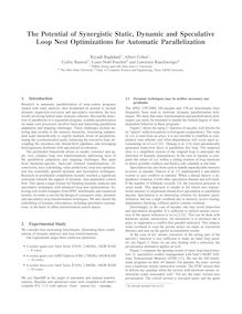 The Potential of Synergistic Static Dynamic and Speculative Loop Nest Optimizations for Automatic Parallelization