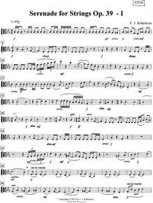 Partition altos, Serenade pour cordes, E flat, Robertson, Ernest John