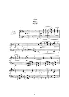 Partition complète, Attila, Verdi, Giuseppe
