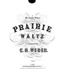 Partition complète, Prairie Waltz en F major, F major, Weber, Carl Heinrich