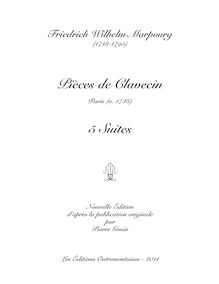 Partition , Les Avanturiers - 2e Partie, Pièces de Clavecin, Marpurg, Friedrich Wilhelm