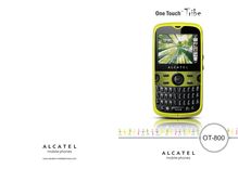 Notice Téléphone portable Alcatel  OT-800