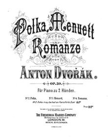 Partition complète, tchèque , Op.39, Dvořák, Antonín
