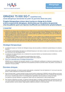 GRAZAX - Synthèse d avis GRAZAX - CT6775