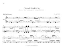 Partition No.22 en C major, pièces pour mécanique orgue, Haydn, Joseph