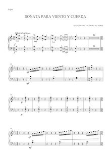 Partition harpe, Sonata para viento, cuerda y arpa, Sonata for Winds, Strings and Harp