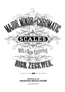 Partition complète, Major, Minor et Chromatic Scales, Zeckwer, Richard