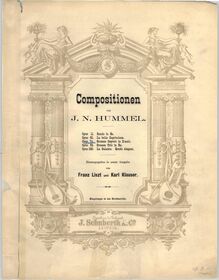 Partition couverture couleur, Septett No.1 Op. 74, Hummel, Johann Nepomuk