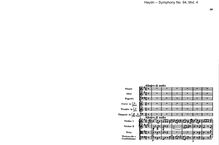 Partition I, Allegro di molto, Symphony No.94 en G major “Paukenschlag”