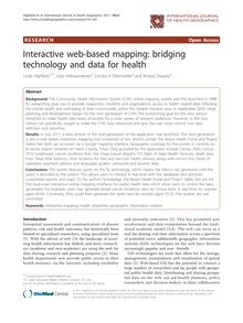 Interactive web-based mapping: bridging technology and data for health