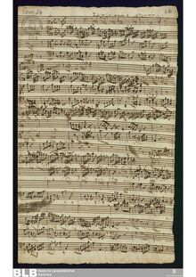 Partition complète, Concertino pour flûte, violon et viole de gambe en G major