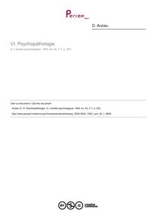 Psychopathologie - compte-rendu ; n°1 ; vol.52, pg 303-303