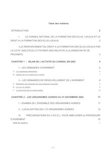 Rapport d activité 2002 du Conseil national de la formation des élus locaux