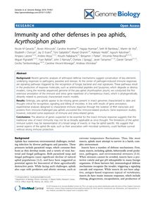 Immunity and other defenses in pea aphids, Acyrthosiphon pisum