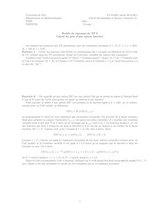Universite de Nice L3 MASS annee Departement de Mathematiques Calcul Stochastique et finance semestre NOM Date PRENOM Groupe