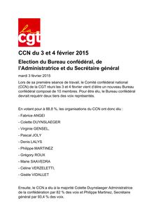 CGT- Philippe Martinez élu secrétaire général par 93,4% des voix