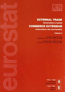 EXTERNAL TRADE. Nomenclature of goods Volume 5: Correlation tables CN 1988