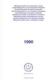 Legal bibliography of European integration