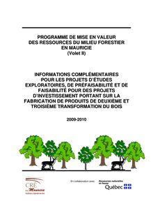 PMVRMF Guide Mauricie 2007 Étude de 2e et 3e transfo 