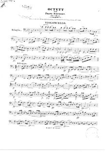 Partition violoncelle, Octet, Octet in F major, Schubert, Franz