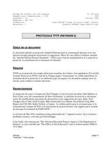 PROTOCOLE TFTP (REVISION 2) Statut de ce ... - RFC-Editeur.org