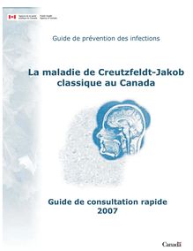 Maladie de Creutzfeldt-Jakob classique au Canada