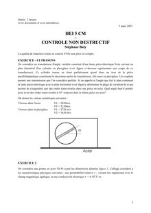 Controle non destructif 2007 Conception mécanique Hautes Etudes d Ingénieur (Lille)