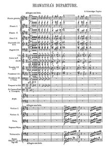Partition Complete Orchestral Score, pour Song of Hiawatha, Op.30