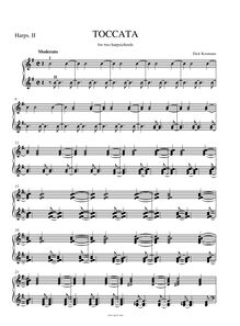 Partition clavecin 2, Toccata, Koomans, Dick