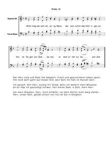 Partition Ps.41: Wohl mag der sein ein selig Mann, SWV 138, Becker Psalter, Op.5