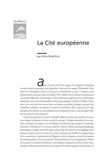 La Cité européenne - article ; n°1 ; vol.1, pg 101-126