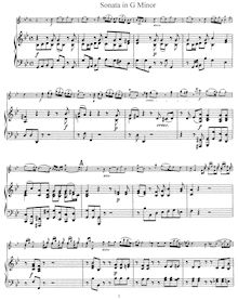 Partition de piano et partition de violon, 12 violon sonates et a Pastorale, Op.1 par Giuseppe Tartini