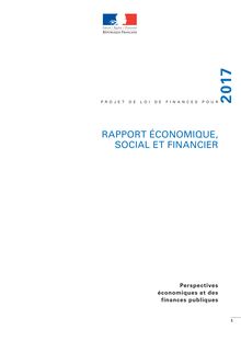 Economie :  rapport économique, social et financier 2017