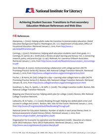 Achieving Student Success: Transitions  to Post-secondary Education ...