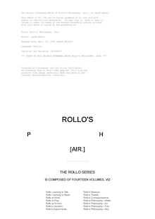 Rollo s Philosophy. [Air]