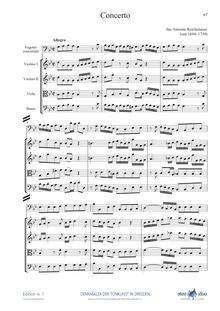 Partition complète, basson Concerto en G minor, G minor, Reichenauer, Antonín