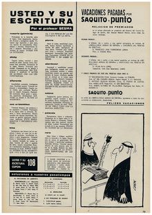 Usted y su escritura - número 113 publicado 1 Agosto 1964